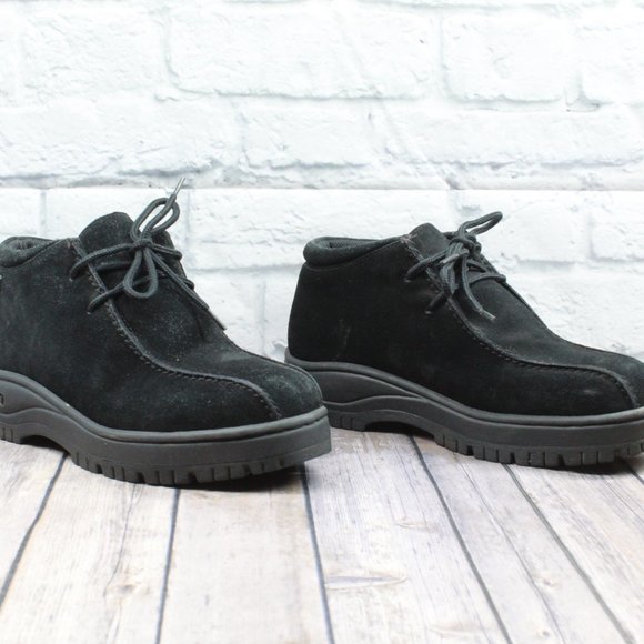 Sao Stacy Adams Dublin II Black Chukka Suede Lace Up Ankle Boots Size 9 M - Picture 4 of 10